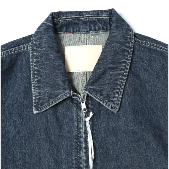 新品 Graphpaper グラフペーパー 25AW SELVAGE DENIM ZIP JACKET サルベージデニムジップジャケット GM253-20056DB 2 INDIGO DARK FADE |  | 03
