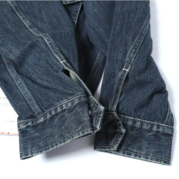 新品 Graphpaper グラフペーパー 25AW SELVAGE DENIM ZIP JACKET サルベージデニムジップジャケット GM253-20056DB 2 INDIGO DARK FADE |  | 06