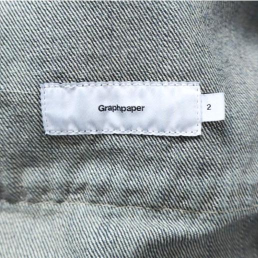 新品 Graphpaper グラフペーパー 25AW SELVAGE DENIM ZIP JACKET サルベージデニムジップジャケット GM253-20056DB 2 INDIGO DARK FADE |  | 08