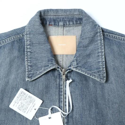 新品 Graphpaper グラフペーパー 25AW SELVAGE DENIM ZIP JACKET サルベージデニムジップジャケット GM253-20056LB 1 INDIGO LIGHT FADE |  | 03