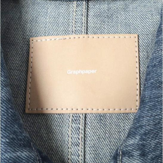 新品 Graphpaper グラフペーパー 25AW SELVAGE DENIM ZIP JACKET サルベージデニムジップジャケット GM253-20056LB 1 INDIGO LIGHT FADE |  | 07