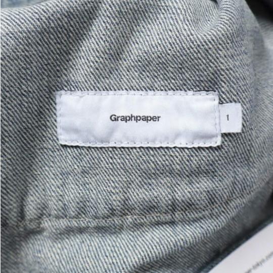 新品 Graphpaper グラフペーパー 25AW SELVAGE DENIM ZIP JACKET サルベージデニムジップジャケット GM253-20056LB 1 INDIGO LIGHT FADE |  | 08