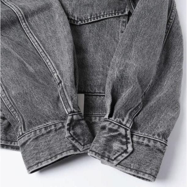新品 Graphpaper グラフペーパー 25AW SELVAGE DENIM ZIP JACKET サルベージデニムジップジャケット GM253-20056LB 1 BLACK LIGHT FADE |  | 06