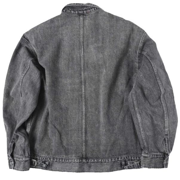新品 Graphpaper グラフペーパー 25AW SELVAGE DENIM ZIP JACKET サルベージデニムジップジャケット GM253-20056LB 2 BLACK LIGHT FADE |  | 01