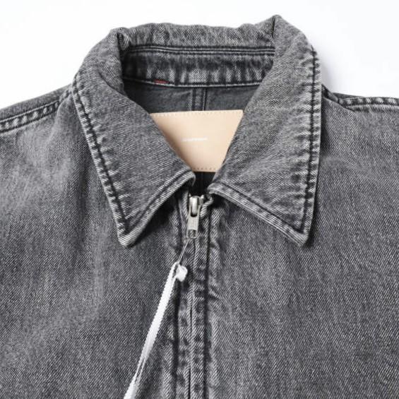 新品 Graphpaper グラフペーパー 25AW SELVAGE DENIM ZIP JACKET サルベージデニムジップジャケット GM253-20056LB 2 BLACK LIGHT FADE |  | 03