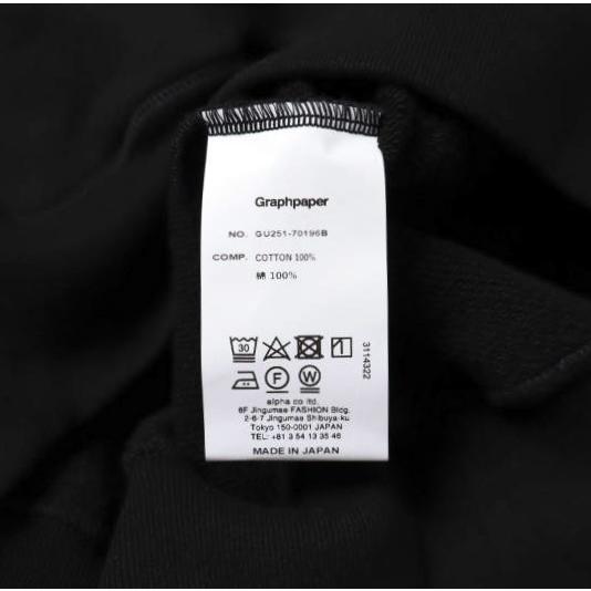 新品 Graphpaper グラフペーパー 25SS 日本製 AZUMA TERRY HOODIE GU251-70196B 2 BLACK 裏毛 スウェットプルオーバーパーカー トップス |  | 08