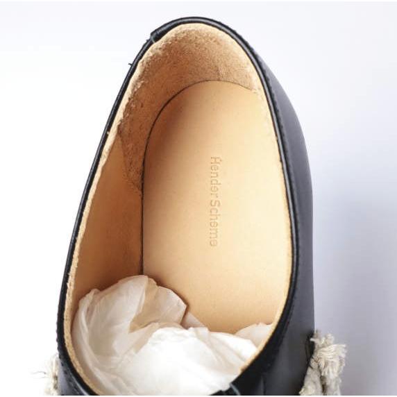 新品 Hender Scheme エンダースキーマ duffle cap toe ダッフルキャップトゥシューズ xu-s-dct 1(22.5-23.0cm) black/natural トグル 革靴 |  | 07