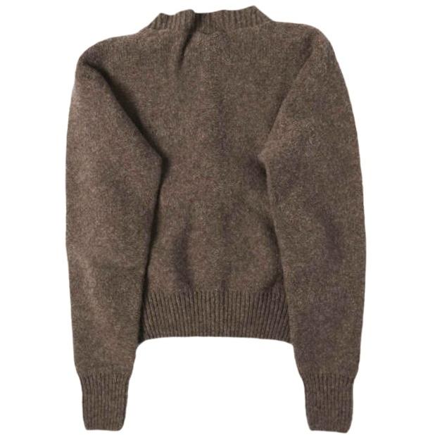 新品 BASERANGE ベースレンジ 25AW TIER CARDIGAN アルルメリノウール ボタンダウンカーディガン S BUREL BROWN 定価51,810円 ニット |  | 01