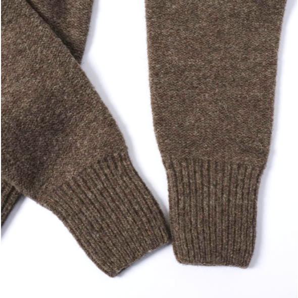 新品 BASERANGE ベースレンジ 25AW TIER CARDIGAN アルルメリノウール ボタンダウンカーディガン S BUREL BROWN 定価51,810円 ニット |  | 06