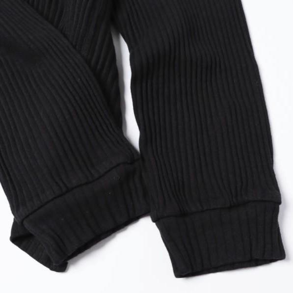 新品 BASERANGE ベースレンジ SHAW LONG SLEEVE シャウ ロングスリーブ オーガニックコットンフリース XS BLACK 変形 リブ カットソー |  | 07