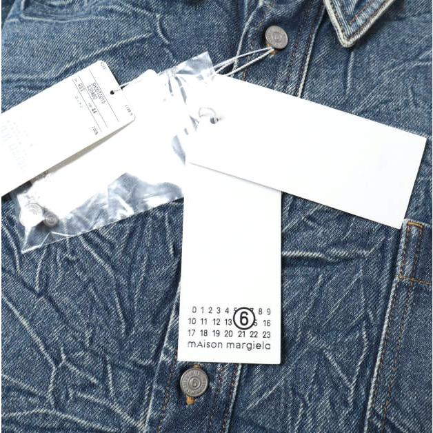 新品 MM6 Maison Margiela 24AW イタリア製 ピッツバーグクリース デニムシャツ SH0DT0015 S30460 44 BLUE メゾンマルジェラ 定価121,000円 |  | 03