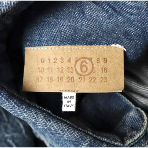 新品 MM6 Maison Margiela 24AW イタリア製 ピッツバーグクリース デニムシャツ SH0DT0015 S30460 44 BLUE メゾンマルジェラ 定価121,000円 |  | 04