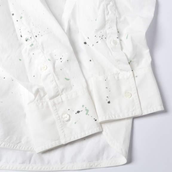 新品 MM6 Maison Margiela 25SS CAMICIE A MANICHE ペイントレジデュシャツ SH2DT0022 M35458 44 WHITE メゾンマルジェラ 定価126,500円 |  | 05