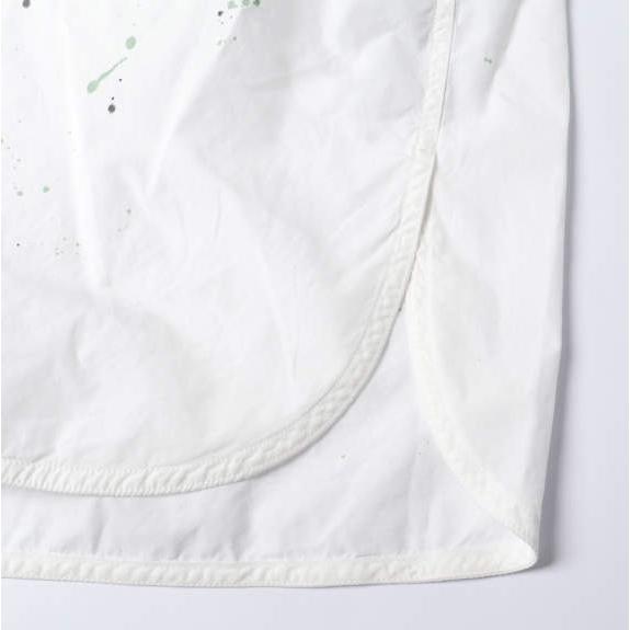 新品 MM6 Maison Margiela 25SS CAMICIE A MANICHE ペイントレジデュシャツ SH2DT0022 M35458 44 WHITE メゾンマルジェラ 定価126,500円 |  | 06