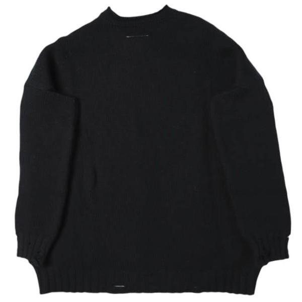 新品 MM6 Maison Margiela 24AW Wool Jacquard Sweater ユニセックス LOST MY PET ウールジャガードニット S62HL0027 M13075 XS BLACK |  | 01