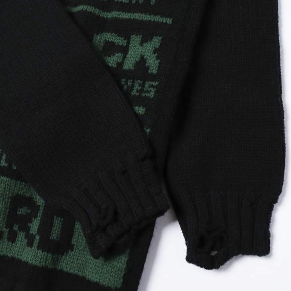 新品 MM6 Maison Margiela 24AW Wool Jacquard Sweater ユニセックス LOST MY PET ウールジャガードニット S62HL0027 M13075 XS BLACK |  | 05