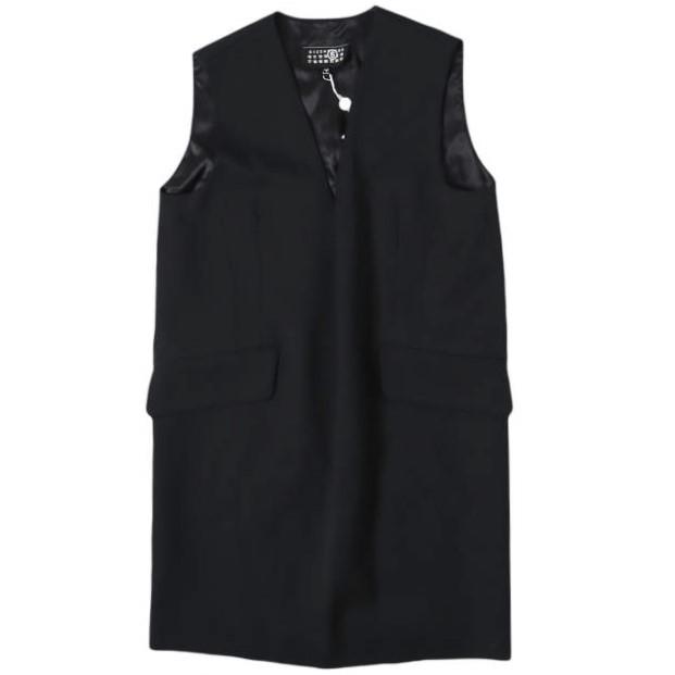 新品 MM6 Maison Margiela 24AW Tailored wool mini dress テーラードウールミニドレス S52DA0046 M35153 40 BLK 定価121,000円 ワンピース | 