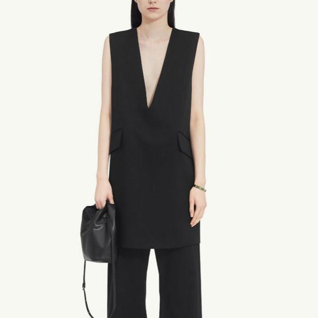 新品 MM6 Maison Margiela 24AW Tailored wool mini dress テーラードウールミニドレス S52DA0046 M35153 40 BLK 定価121,000円 ワンピース |  | 02