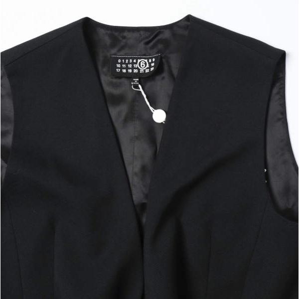 新品 MM6 Maison Margiela 24AW Tailored wool mini dress テーラードウールミニドレス S52DA0046 M35153 40 BLK 定価121,000円 ワンピース |  | 06