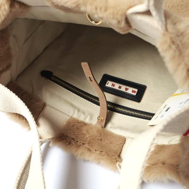 新品 MARNI マルニ 25AW FAUX FUR BASKET SHOPPER フェイクファー バスケットショッパー SHMP0077U6 P8681 定価141,900円 ショルダーバッグ |  | 06