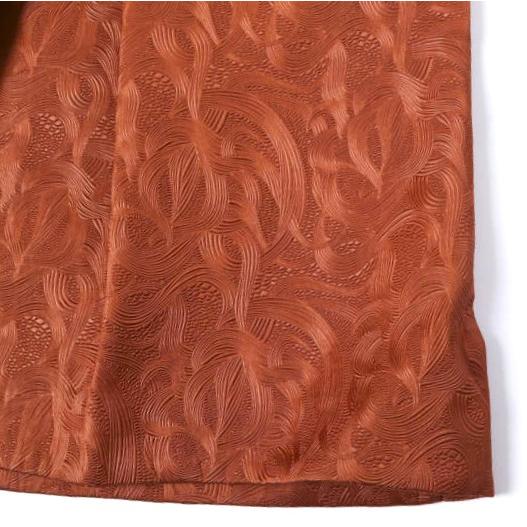 新品 DRIES VAN NOTEN ドリスヴァンノッテン 25AW SONISTA 2162 W.W.SKIRT アラベスク柄エンボス加工タックスカート 36 RUST 定価152,900円 |  | 06