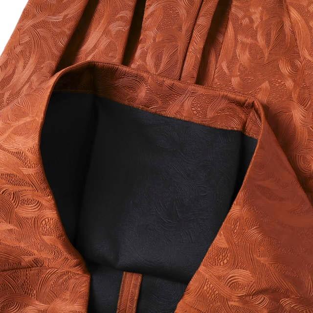 新品 DRIES VAN NOTEN ドリスヴァンノッテン 25AW SONISTA 2162 W.W.SKIRT アラベスク柄エンボス加工タックスカート 36 RUST 定価152,900円 |  | 07
