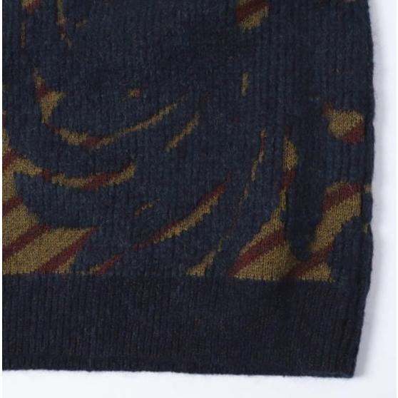 新品 DRIES VAN NOTEN ドリスヴァンノッテン 25AW TELA 2725 W.K.SWEATER ウールアルパカ ジャガードニット M NAVY セーター 定価143,000円 |  | 06