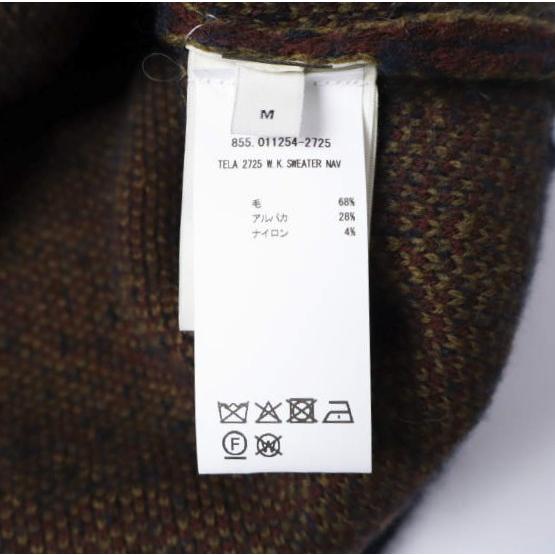 新品 DRIES VAN NOTEN ドリスヴァンノッテン 25AW TELA 2725 W.K.SWEATER ウールアルパカ ジャガードニット M NAVY セーター 定価143,000円 |  | 07