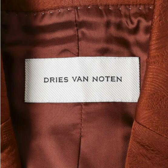 新品 DRIES VAN NOTEN ドリスヴァンノッテン 25AW BAFTAN 2162 W.W.JACKET アラベスク柄 エンボス加工 ジャケット 36 RUST 定価204,600円 |  | 07