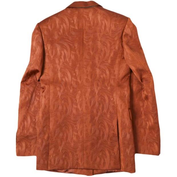 新品 DRIES VAN NOTEN ドリスヴァンノッテン 25AW BAFTAN 2162 W.W.JACKET アラベスク柄 エンボス加工 ジャケット 36 RUST 定価204,600円 |  | 01