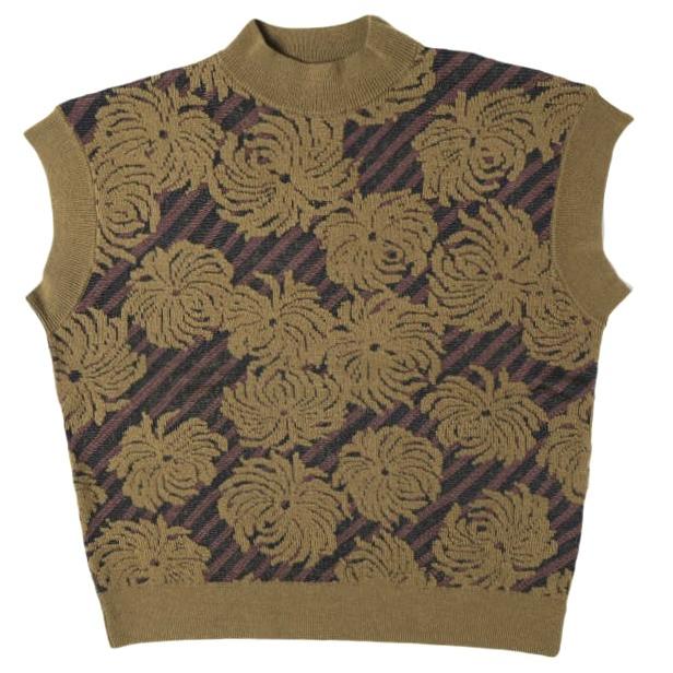 新品 DRIES VAN NOTEN ドリスヴァンノッテン 25AW TEPIC 2731 W.K.SWEATER ジャガードニットベスト 252-011238-2731-606 S 定価112,200円 | 