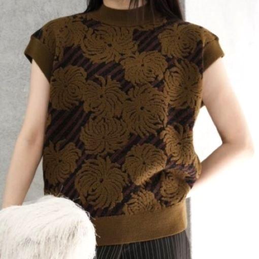 新品 DRIES VAN NOTEN ドリスヴァンノッテン 25AW TEPIC 2731 W.K.SWEATER ジャガードニットベスト 252-011238-2731-606 S 定価112,200円 |  | 02