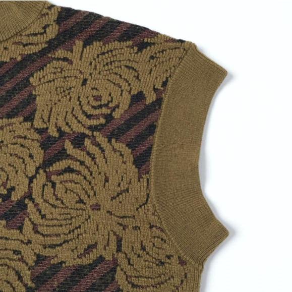 新品 DRIES VAN NOTEN ドリスヴァンノッテン 25AW TEPIC 2731 W.K.SWEATER ジャガードニットベスト 252-011238-2731-606 S 定価112,200円 |  | 05