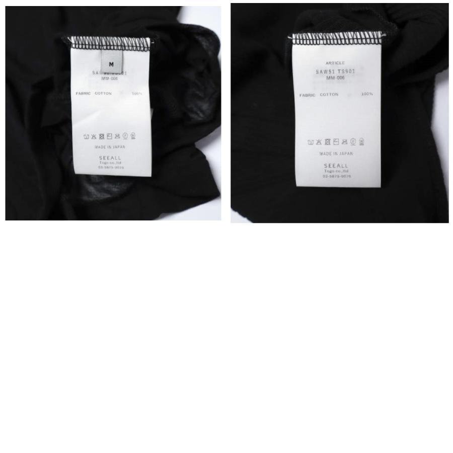 新品 SEEALL シーオール 25AW SHEER LAYERED POLO シアーレイヤードポロ SAW51 TS901 MM-006 M BLACK 長袖 定価35,200円 セットトップス |  | 09