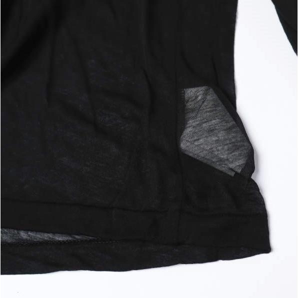 新品 SEEALL シーオール 25AW SHEER LAYERED POLO シアーレイヤードポロ SAW51 TS901 MM-006 S BLACK 長袖 定価35,200円 セットトップス |  | 07