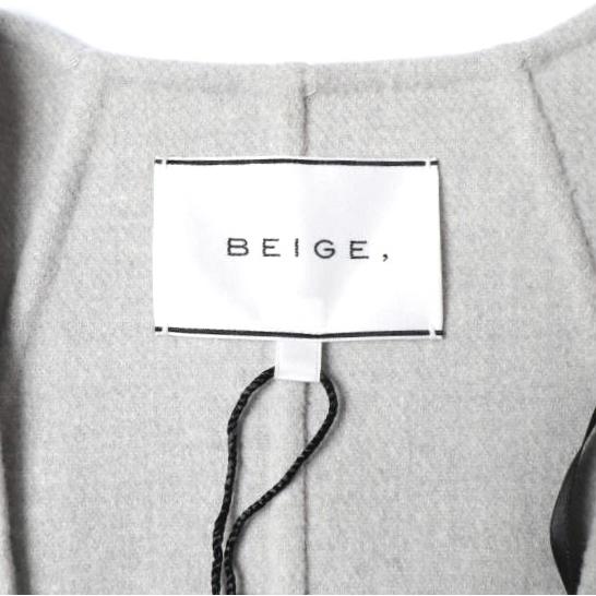 新品 BEIGE, ベイジ オンワード樫山 24AW GRASSE リバーウールクロップドコート COCWCW0302 2 LT.GRAY 定価74,800円 ノーカラージャケット |  | 04
