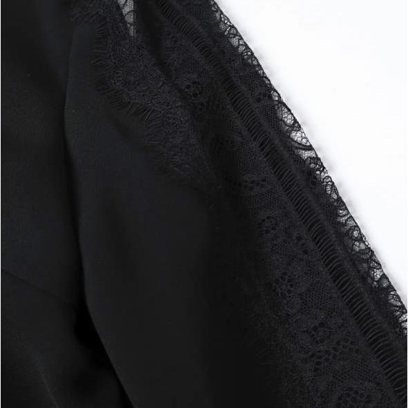 新品 BEIGE, ベイジ, オンワード樫山 AMELOT サックドレス OPCWSW0310 2(S) BLACK 定価52,800円 レース ワンピース トップス g27166 |  | 05
