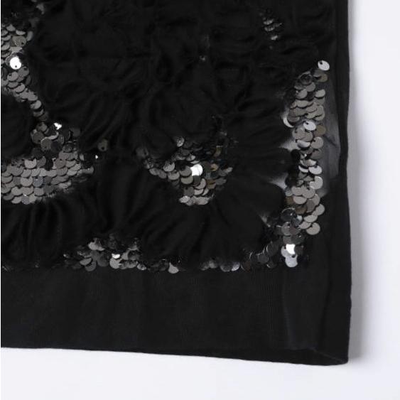 ※お値下げ不可taoコム・デ・ギャルソン❤︎ブラックシアーボレロ 新品 tao COMME des GARCONS タオ 25AW エステルチュール×綿天竺 刺繍