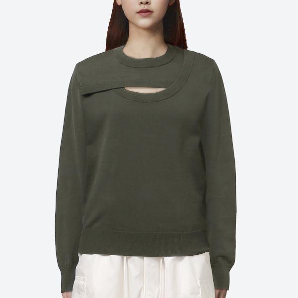 新品 HYKE ハイク 25SS CREW NECK SWEATER レイヤードデザイン クルーネックセーター 251 - 11388 1(S) LIGHT PURPLE 定価33,000円 ニット |  | 02