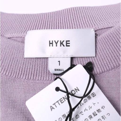 新品 HYKE ハイク 25SS CREW NECK SWEATER レイヤードデザイン クルーネックセーター 251 - 11388 1(S) LIGHT PURPLE 定価33,000円 ニット |  | 03