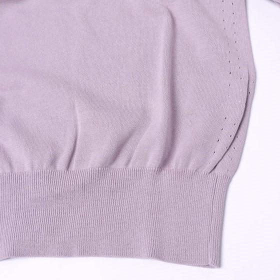 新品 HYKE ハイク 25SS CREW NECK SWEATER レイヤードデザイン クルーネックセーター 251 - 11388 1(S) LIGHT PURPLE 定価33,000円 ニット |  | 07