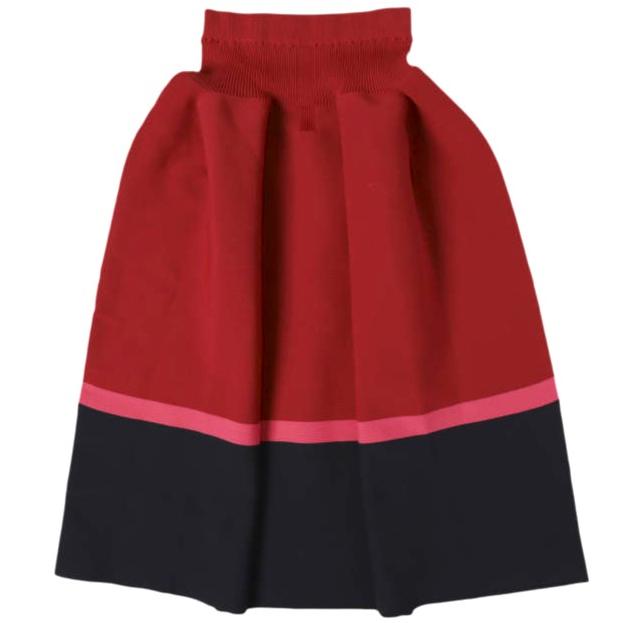 新品 CFCL シーエフシーエル 25AW 日本製 POTTERY SKIRT フレアスカート CF010KG200 1 MAROON RED MULTI イッセイミヤケ 定価59,400円 |  | 01