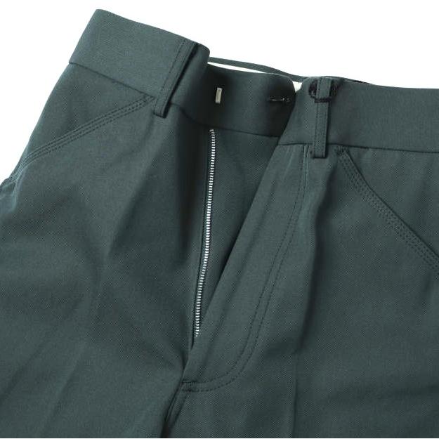 新品 beautiful people ビューティフルピープル 日本製 コットンウールギャバジンワイドワークパンツ 1235105008 34 Green 定価47,300円 |  | 05