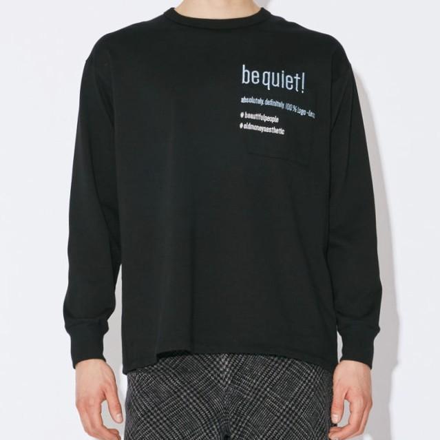新品 beautiful people ビューティフルピープル 24AW suvin compact jersey typography long T ロングスリーブTシャツ 1445310044 36 BLACK |  | 02