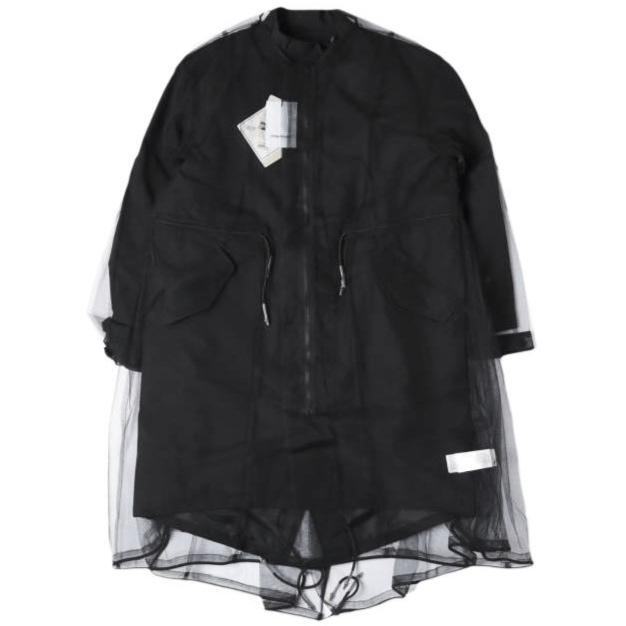 新品 phenix x Chika Kisada フェニックス チカキサダ 25AW JACKET TYPE P-010 チュール付き 3レイヤー フィッシュテールパーカー 3 BLACK | 