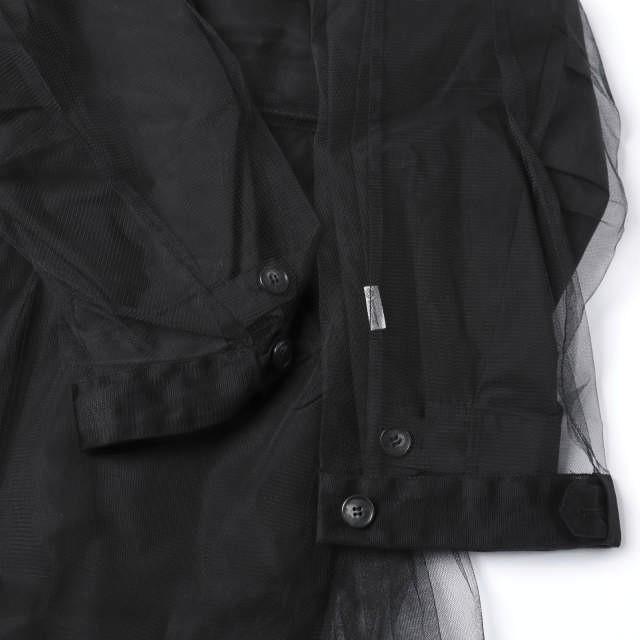 新品 phenix x Chika Kisada フェニックス チカキサダ 25AW JACKET TYPE P-010 チュール付き 3レイヤー フィッシュテールパーカー 3 BLACK |  | 06