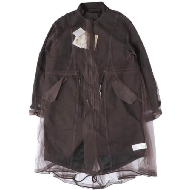 新品 phenix x Chika Kisada フェニックス チカキサダ 25AW JACKET TYPE P-010 チュール付き 3レイヤー フィッシュテールパーカー 3 BROWN | 