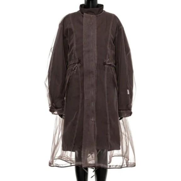 新品 phenix x Chika Kisada フェニックス チカキサダ 25AW JACKET TYPE P-010 チュール付き 3レイヤー フィッシュテールパーカー 3 BROWN |  | 02