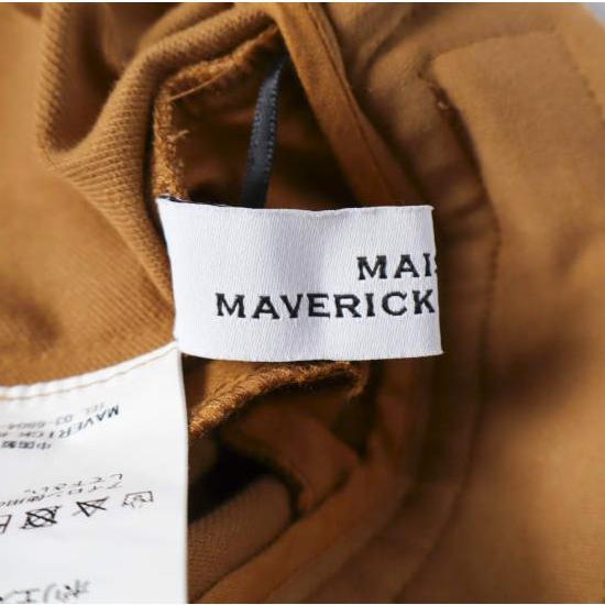 新品 MAISON MAVERICK PRESENTS メゾンマベリックプレゼンツ ストレッチコットン テーパードパンツ MM2106 38 BROWN イージー 定価18,700円 |  | 07