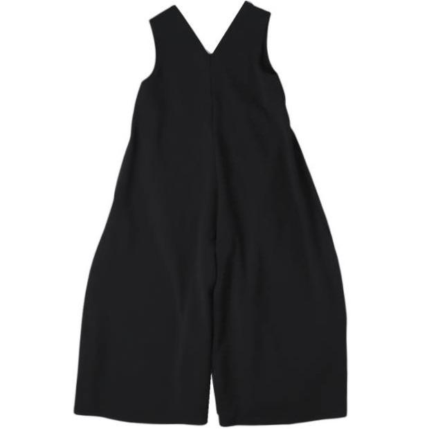 新品 COGTHEBIGSMOKE コグザビッグスモーク 25SS HANNA JUMPSUIT リンクルジャージーVネックフレアジャンプスーツ 12702-212-814-1 1 BLACK | 